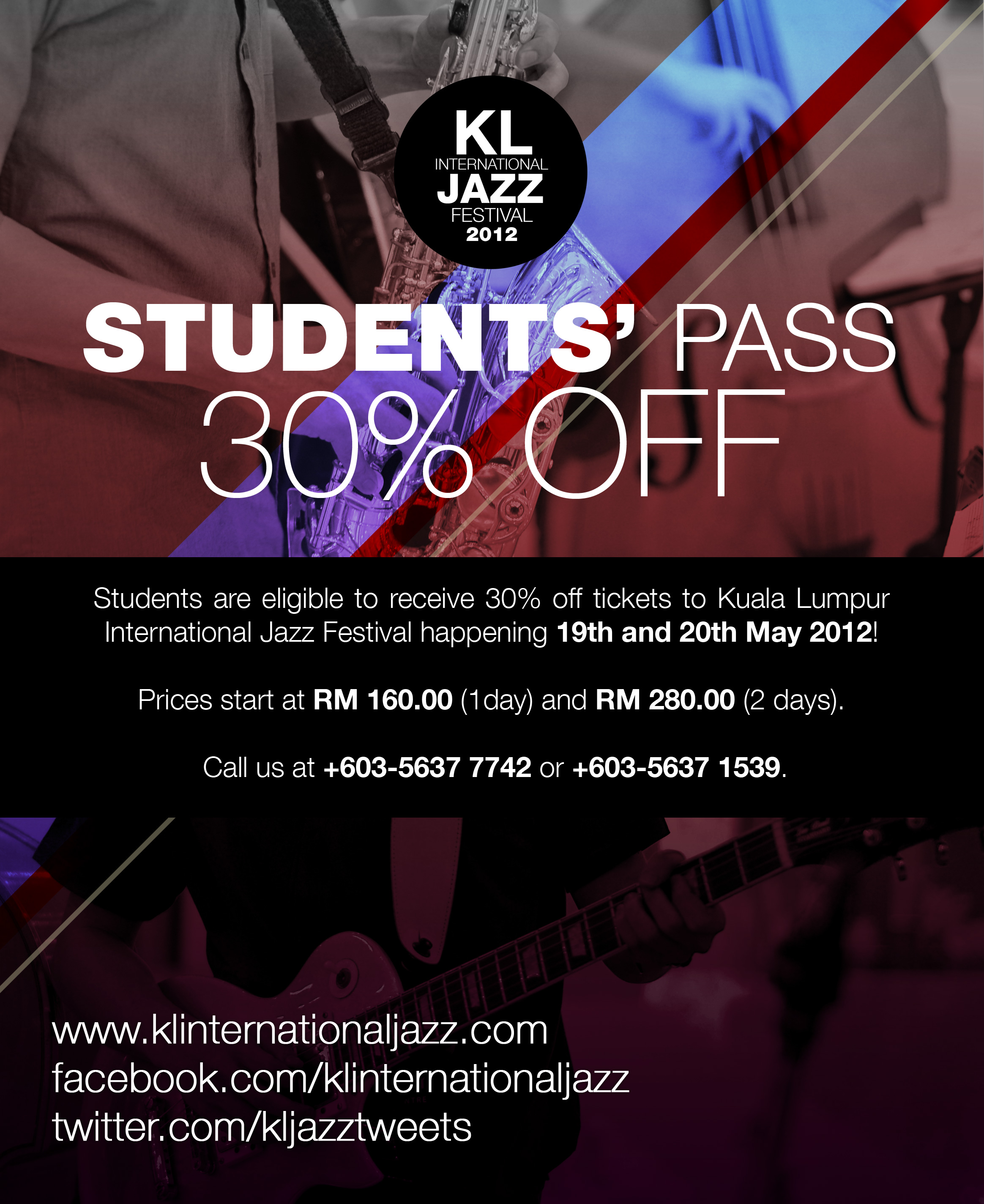 Student Discounts KL International Jazz